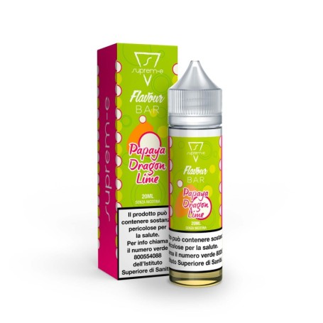 AROMA SUPREM-E SHOT 20 ML IN 60 ML PAPAYA DRAGON LIME 0 MG MIX&VAPE 20 ML