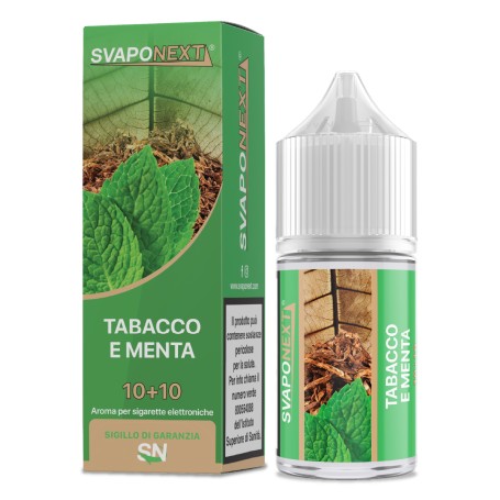 * SVAPONEXT TABACCO E MENTA 0 MG MIX&VAPE 10 ML IN CHUBBY 30
