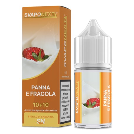 * SVAPONEXT PANNA E FRAGOLA 0 MG MIX&VAPE 10 ML IN CHUBBY 30