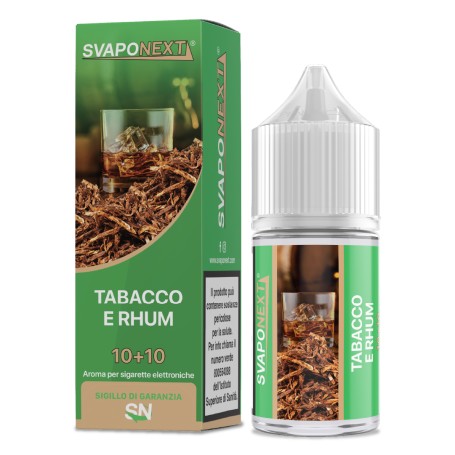 * SVAPONEXT TABACCO E RHUM 0 MG MIX&VAPE 10 ML IN CHUBBY 30
