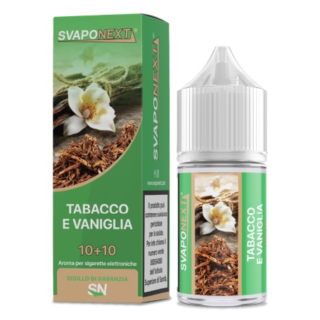 * SVAPONEXT TABACCO E VANIGLIA 0 MG MIX&VAPE 10 ML IN CHUBBY 30