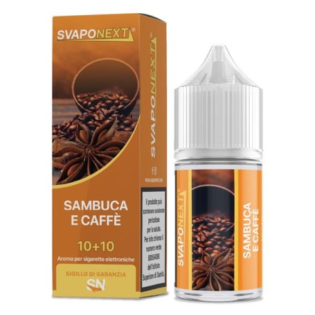 * SVAPONEXT SAMBUCA E CAFFE 0 MG MIX&VAPE 10 ML IN CHUBBY 30