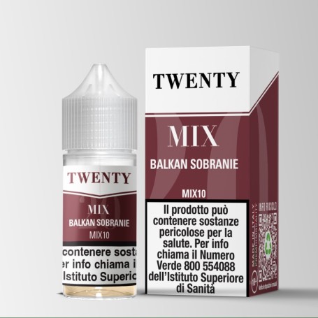 * TNT VAPE TWENTY MIXTURE BALKAN SOBRANIE 0 MG MIX&VAPE 10 ML IN CHUBBY 30