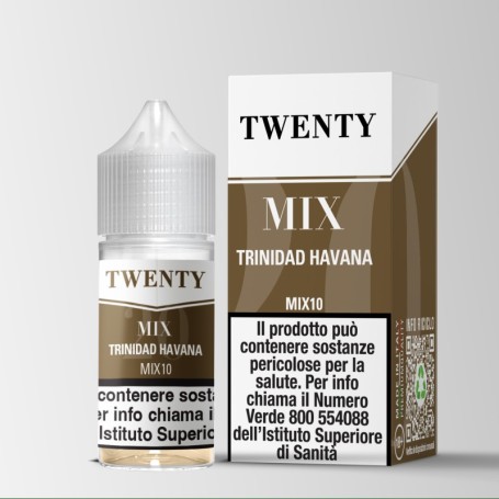 * TNT VAPE TWENTY MIXTURE TRINIDAD AVANA 0 MG MIX&VAPE 10 ML IN CHUBBY 30