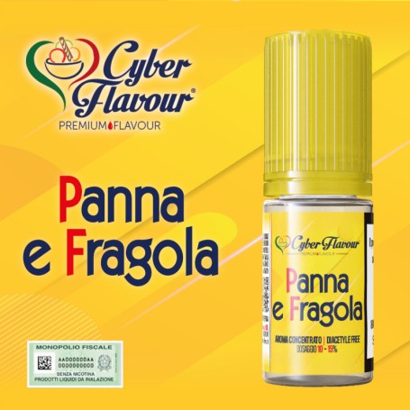 * AROMA CYBERFLAVOUR PANNA E FRAGOLA 10 ML