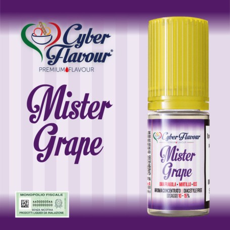 * AROMA CYBERFLAVOUR MISTER GRAPE 10 ML