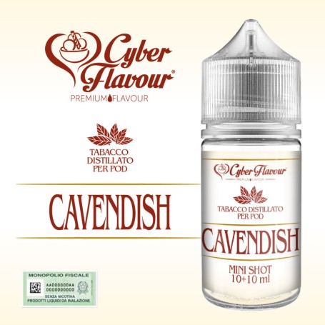 ° CYBERFLAVOUR DISTILLATO CAVENDISH MIX&VAPE 10 ML IN CHUBBY 30 ML