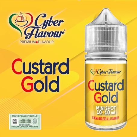 ° CYBERFLAVOUR CUSTARD GOLD MIX&VAPE 10 ML IN CHUBBY 30 ML