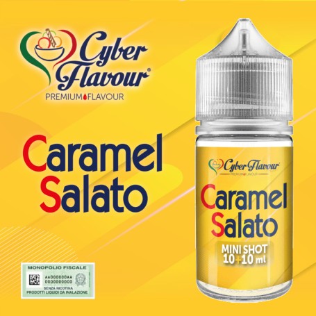 ° CYBERFLAVOUR CARAMELLO SALATO MIX&VAPE 10 ML IN CHUBBY 30 ML