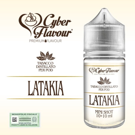 ° CYBERFLAVOUR DISTILLATO LATAKIA MIX&VAPE 10 ML IN CHUBBY 30 ML