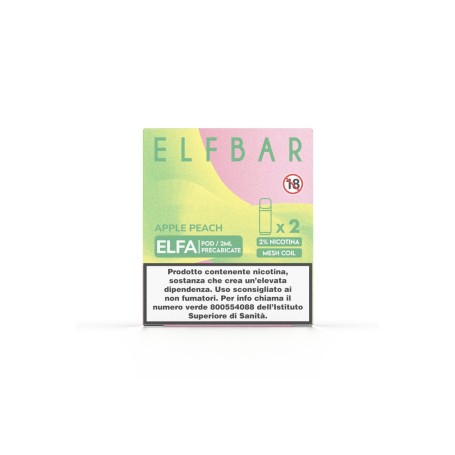 ELFBAR ELFA MONOUSO APPLE PEACH 20 MG 2 ML 2 PCS