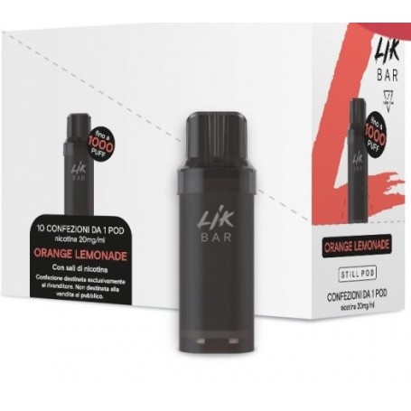 LIK BAR STILL POD PRECARICATA ORANGE LEMONADE 20 MG 2 ML 1 PCS