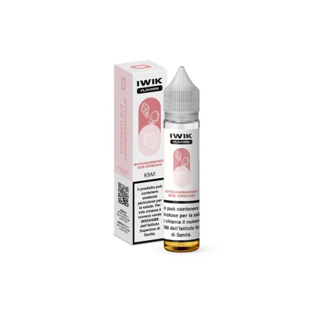 IWIK 10+10 STRAWBERRY ICE CREAM MINI SHOT 10 ML IN CHUBBY 20