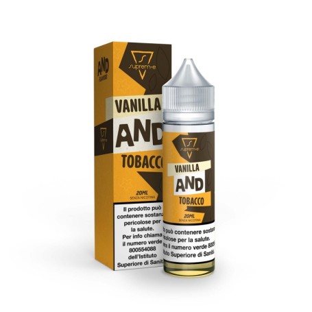 AROMA SUPREM-E SHOT 20 ML IN 60 ML VANILLA AND TOBACCO 0 MG MIX&VAPE 20 ML