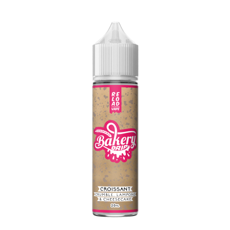 RELOAD VAPE SHOT 20 ML BAKERY DRIP CROISSANT CRUMBLE LAMPONE & CHEESECAKE 20 ML IN CHUBBY 60