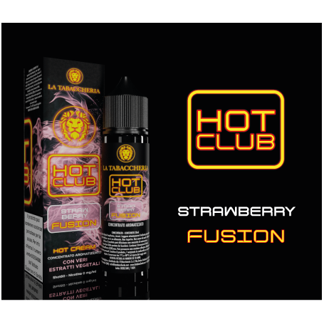 .LA TABACCHERIA HOT CLUB STRAWBERRY FUSION SHOT 20 ML IN CHUBBY 60