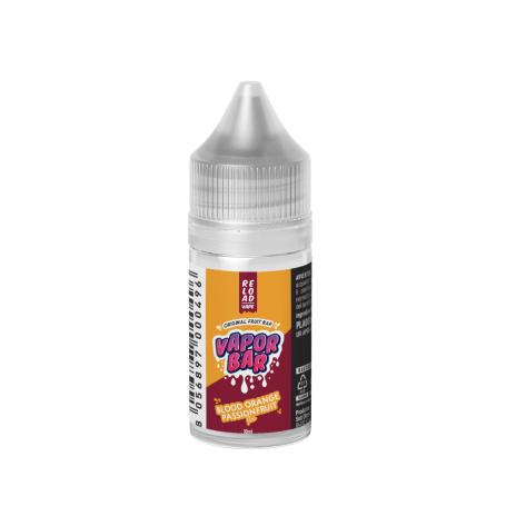 RELOAD VAPE MINI SHOT 10 + 10 VAPOR BAR BLOOD ORANGE PASSIOFRUIT MINI SHOT 10 ML IN CHUBBY 30