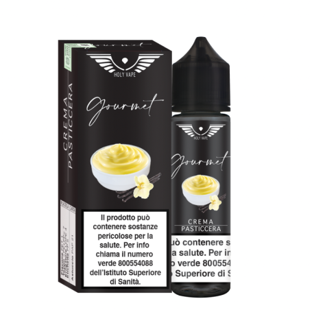 SHOT 20 + 40 HOLY VAPE GOURMET CREMA PASTICCERA 20 ML