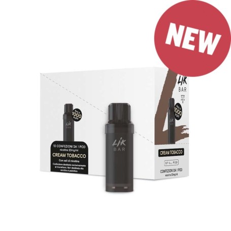LIK BAR STILL POD PRECARICATA CREAM TOBACCO 20 MG 2 ML 1 PCS