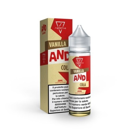 AROMA SUPREM-E SHOT 20 ML IN 60 ML VANILLA AND COLA 0 MG MIX&VAPE 20 ML