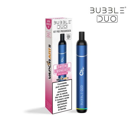 VAPORART KIT BUBBLE DUO + POD LAMPONE LIMONATA