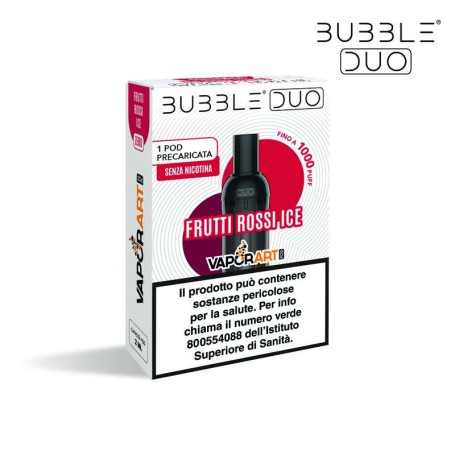 VAPORART BUBBLE DUO POD PRECARICATA FRUTTI ROSSI ICE 1 PCS