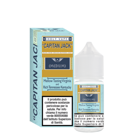 MINI SHOT 10 + 20 HOLY VAPE TABACCO CAPITAN JACK 10 ML