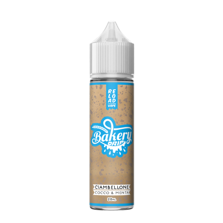 RELOAD VAPE SHOT 20 ML BAKERY DRIP CIAMBELLONE COCCO E MENTA 20 ML IN CHUBBY 60