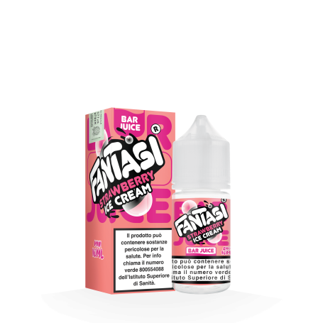 FANTASI ICE STRAWBERRY ICE CREAM 10 + 10 MINI SHOT 10 ML IN CHUBBY 30