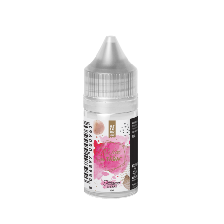 RELOAD VAPE MINI SHOT 10 + 10 NOTES DE TOBAC TABACCO CHERRY MINI SHOT 10 ML IN CHUBBY 30