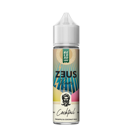RELOAD VAPE SHOT 20 ML ZEUS RUM PINEAPPLE & COCONUT 20 ML IN CHUBBY 60