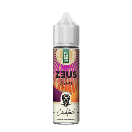 RELOAD VAPE SHOT 20 ML ZEUS RUM PEACH & PASSIONFRUIT 20 ML IN CHUBBY 60