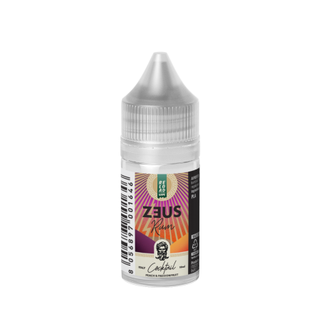 RELOAD VAPE MINI SHOT 10 + 10 ZEUS RUM PEACH & PASSIONFRUIT MINI SHOT 10 ML IN CHUBBY 30