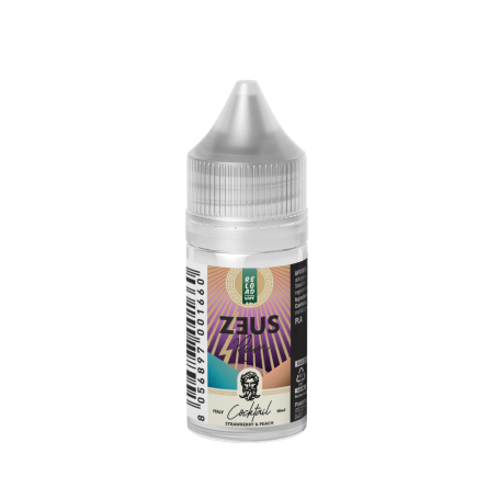 RELOAD VAPE MINI SHOT 10 + 10 ZEUS RUM STRAWBERRY & PEACH MINI SHOT 10 ML IN CHUBBY 30