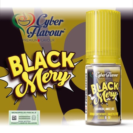 * AROMA CYBERFLAVOUR BLACK MERY 10 ML