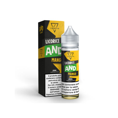 AROMA SUPREM-E SHOT 20 ML IN 60 ML LICORICE AND MANGO 0 MG MIX&VAPE 20 ML