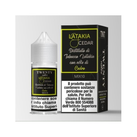 * TNT VAPE LATAKIA CEDAR 0 MG MIX&VAPE 10 ML IN CHUBBY 30