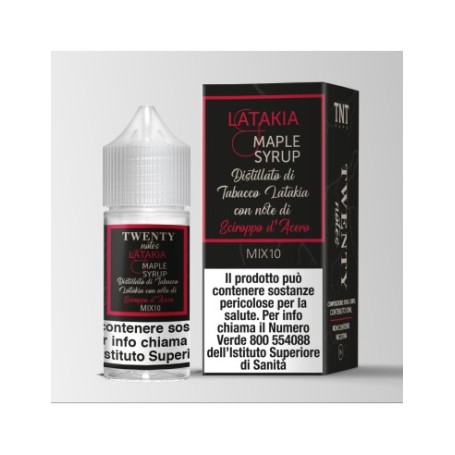 * TNT VAPE LATAKIA MAPLE 0 MG MIX&VAPE 10 ML IN CHUBBY 30
