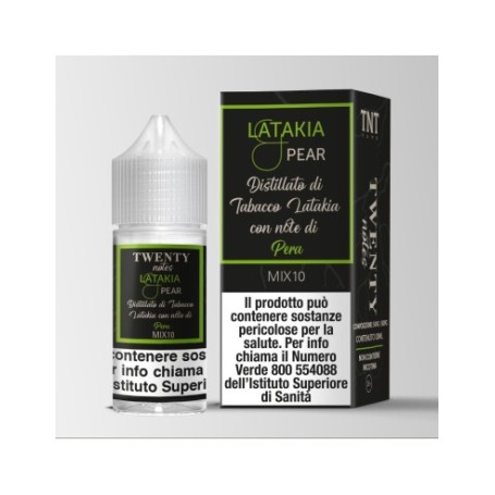* TNT VAPE LATAKIA PEAR 0 MG MIX&VAPE 10 ML IN CHUBBY 30