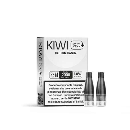 KIWI GO PLUS POD - COTTON CANDY 10 MG/ML - KIWI VAPOR - TPD IT