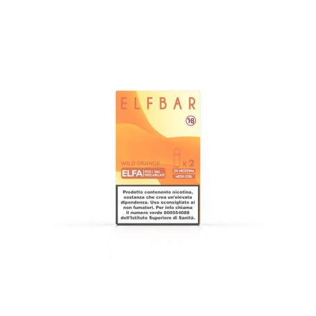 ELFBAR ELFA MONOUSO WILD ORANGE 20 MG 2 ML 2 PCS