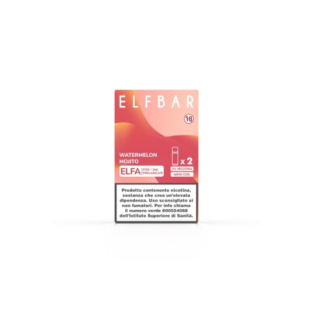 ELFBAR ELFA MONOUSO WATERMELON MOJITO 20 MG 2 ML 2 PCS