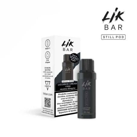 LIK BAR 1PZ STILL POD LICORICE CREAM 0 0MG