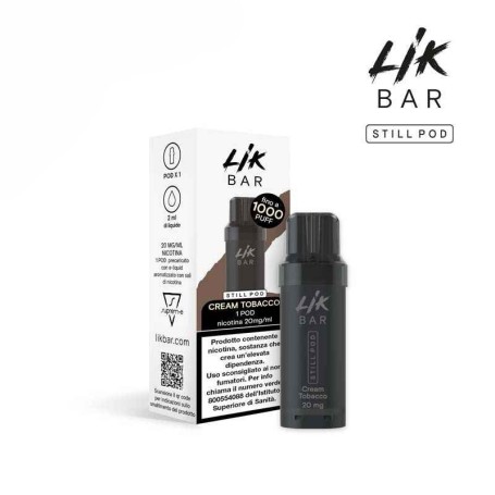 LIK BAR 1PZ STILL POD CREAM TOBACCO 0 0MG