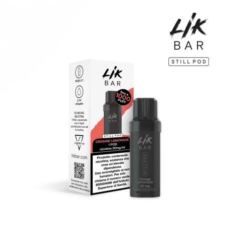 LIK BAR 1PZ STILL POD ORANGE LEMONADE 0 0MG