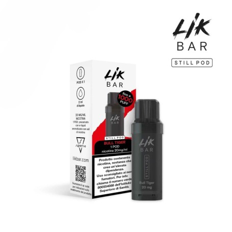 LIK BAR 1PZ STILL POD BULL TIGER 0 0MG