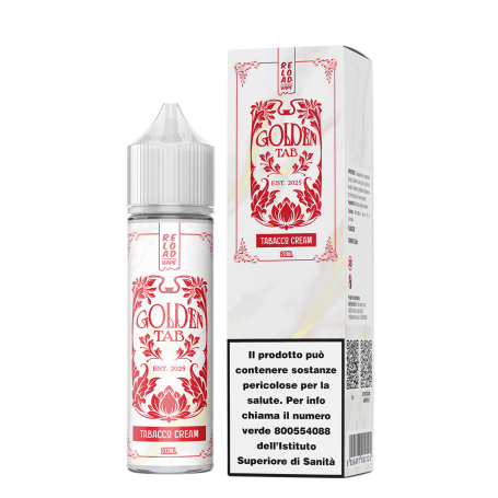 RELOAD VAPE SHOT 20 ML GOLDEN TAB TABACCO CREAM 20 ML IN CHUBBY 60