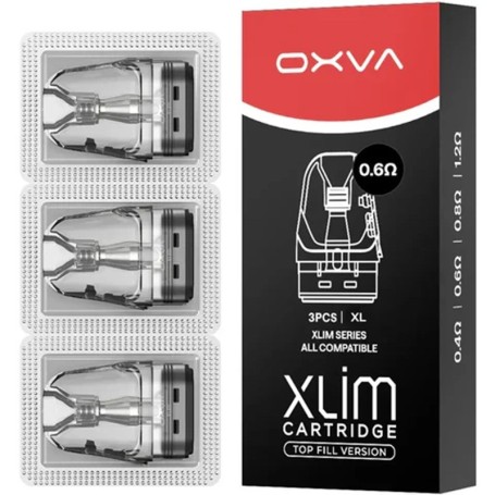 OXVA POD DI RICAMBIO XLIM TOP FILL STAINLESS STEEL 0.6 OHM 2 ML 3 PCS