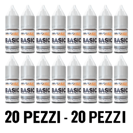 20 PEZZI FULL VG SVAPONEXT GLICERINA VEGETALE 10 ML