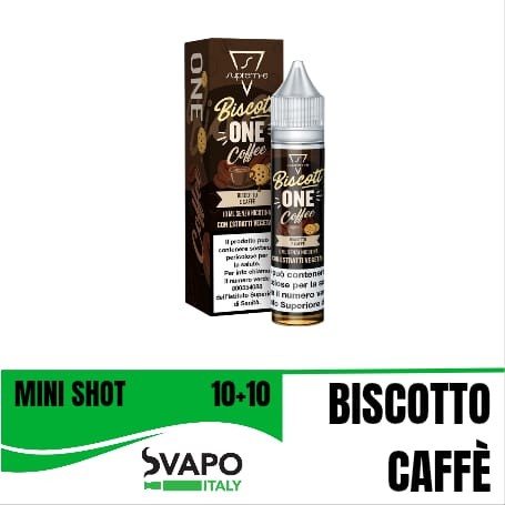 SUPREM-E BISCOTTONE COFFEE 0 MG MINI SHOT 10 + 10 MIX&VAPE